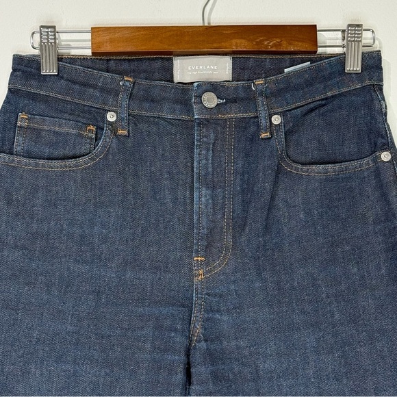 Everlane High Rise Straight Cuffed Hems Dark Blue Size 28 - Picture 7 of 11
